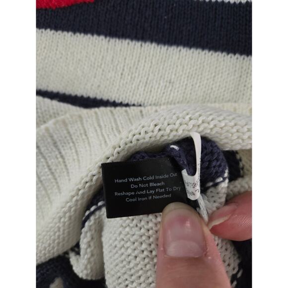 Boston Proper Love Shoulderless Striped Sweater Women's M - Picture 7 of 11